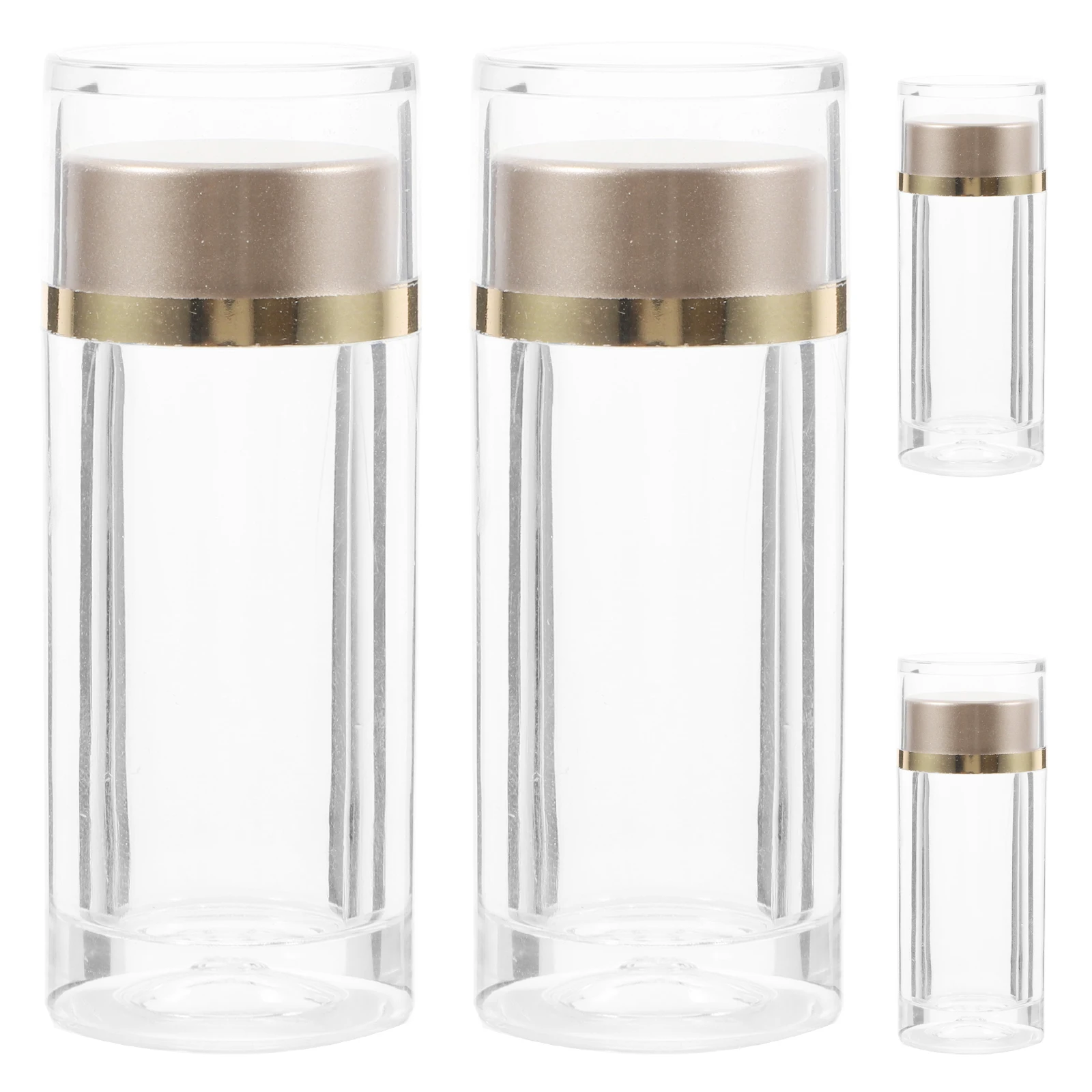 4 Pcs Bottled Dispensing Sample with Cover Empty Pill Bottles Plastic Little Glass Jars Lids
4 Pcs Bottled Dispensing Sample with Cover Empty Pill Bottles Plastic Little Glass Jars Lids