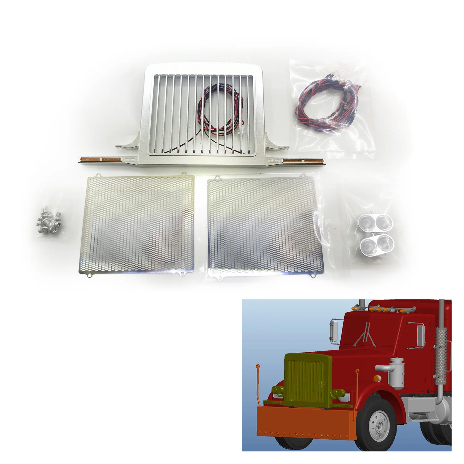 TOUCAN RC Engine Air Intake Grille Cover For Tamiyay 1/14 56301 King 56344 RC Tractor Truck Model Parts
TOUCAN RC Engine Air Intake Grille Cover For Tamiyay 1/14 56301 King 56344 RC Tractor Truck Model Parts