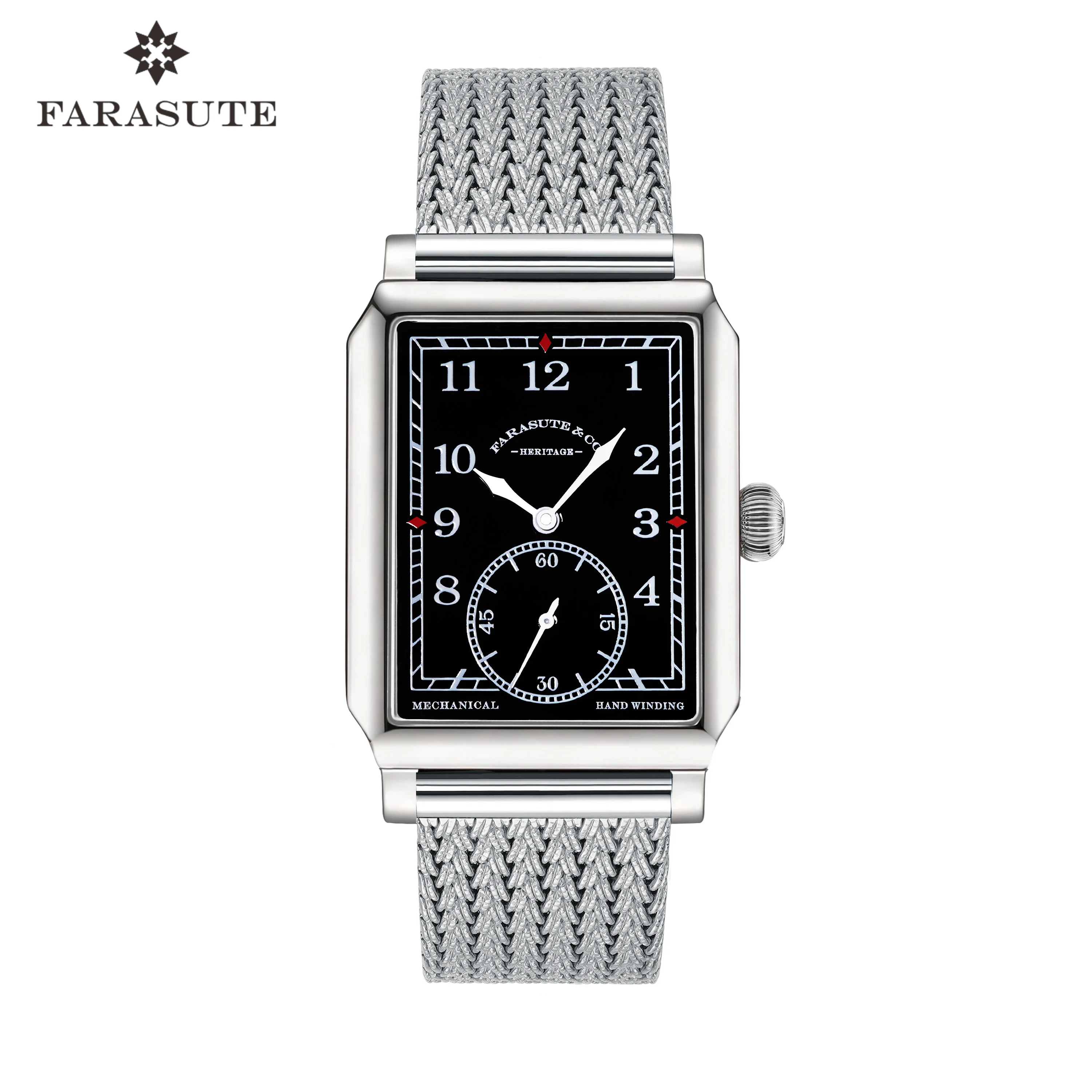 FARASUTE Luxury Full Stainless Steel Sapphire Glass Vintage Wristwatches Male Classic Manual Square Mechanical Movement Watches
FARASUTE Luxury Full Stainless Steel Sapphire Glass Vintage Wristwatches Male Classic Manual Square Mechanical Movement Watches