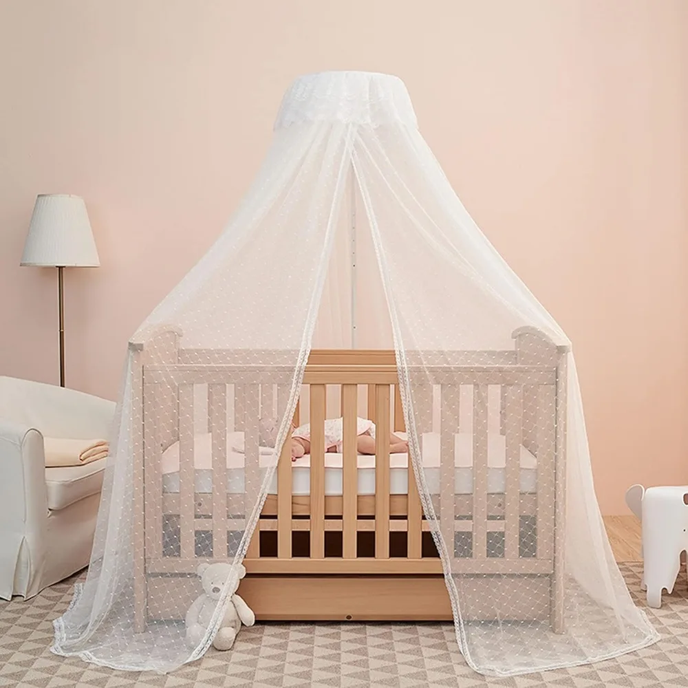 baby bed canopy with adjustable clip-on stand baby crib cot net tent hanging dome curtain netting see through mesh bed cover net 
baby bed canopy with adjustable clip-on stand baby crib cot net tent hanging dome curtain netting see through mesh bed cover net