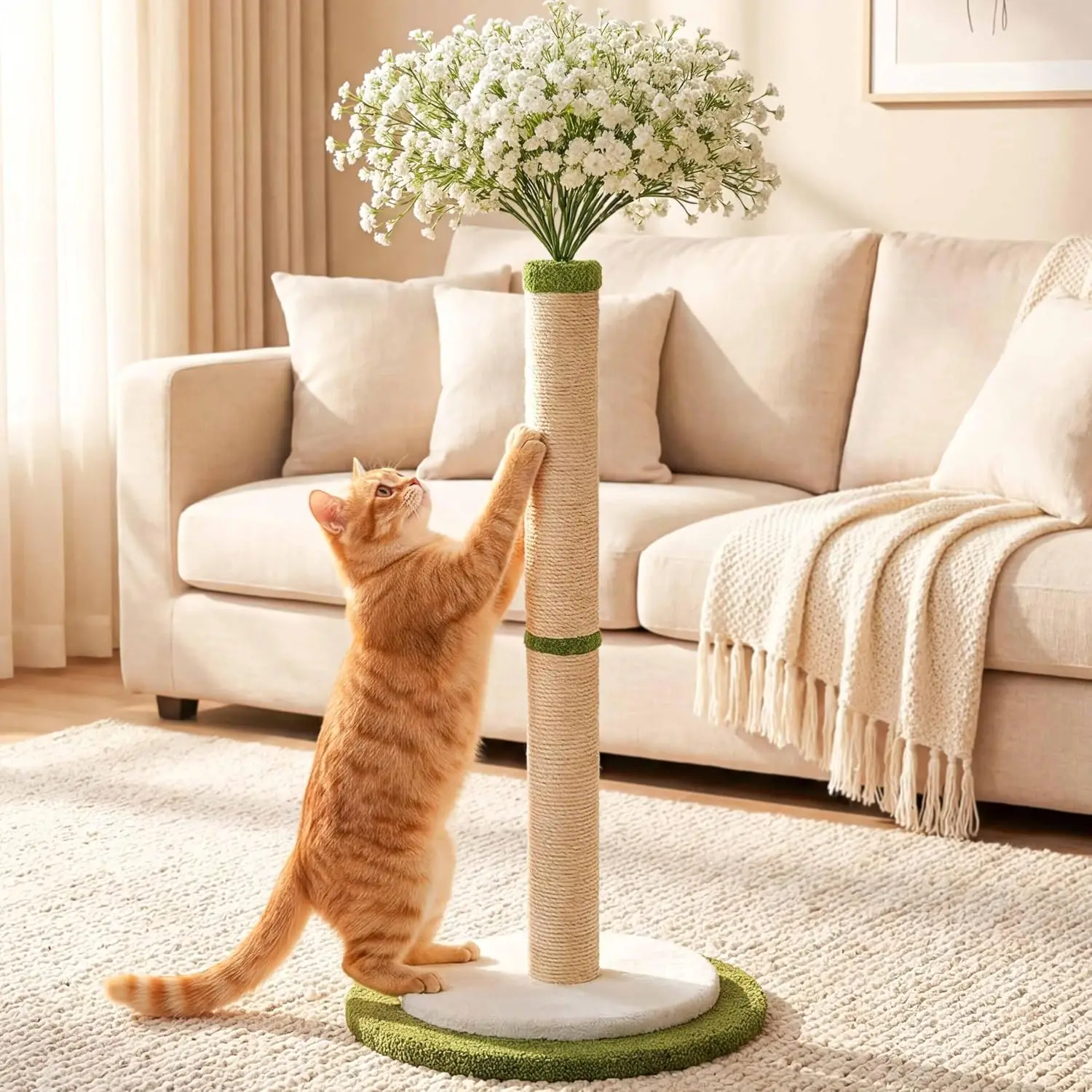 45" Tall Cat Scratching Post, Cute Starlight Bouquet Cat Scratcher for Indoor Adult Cats & Kittens, Cat Tree with Sturdy
45" Tall Cat Scratching Post, Cute Starlight Bouquet Cat Scratcher for Indoor Adult Cats & Kittens, Cat Tree with Sturdy