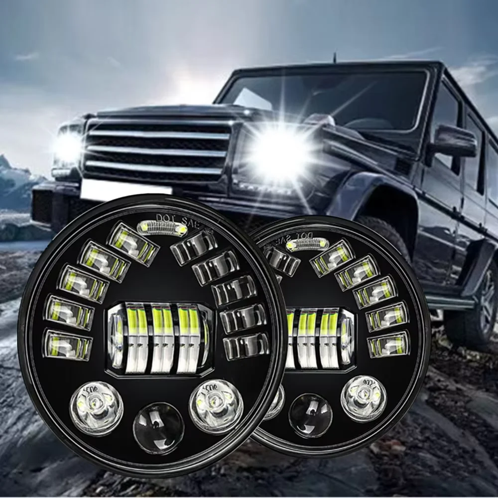 7 Inch Led Car Headlight Projector Angel Eyes Headlamp Motorcycle Universal Accessories For Off Road Yamaha Harley Jeep Wrangler
7 Inch Led Car Headlight Projector Angel Eyes Headlamp Motorcycle Universal Accessories For Off Road Yamaha Harley Jeep Wrangler