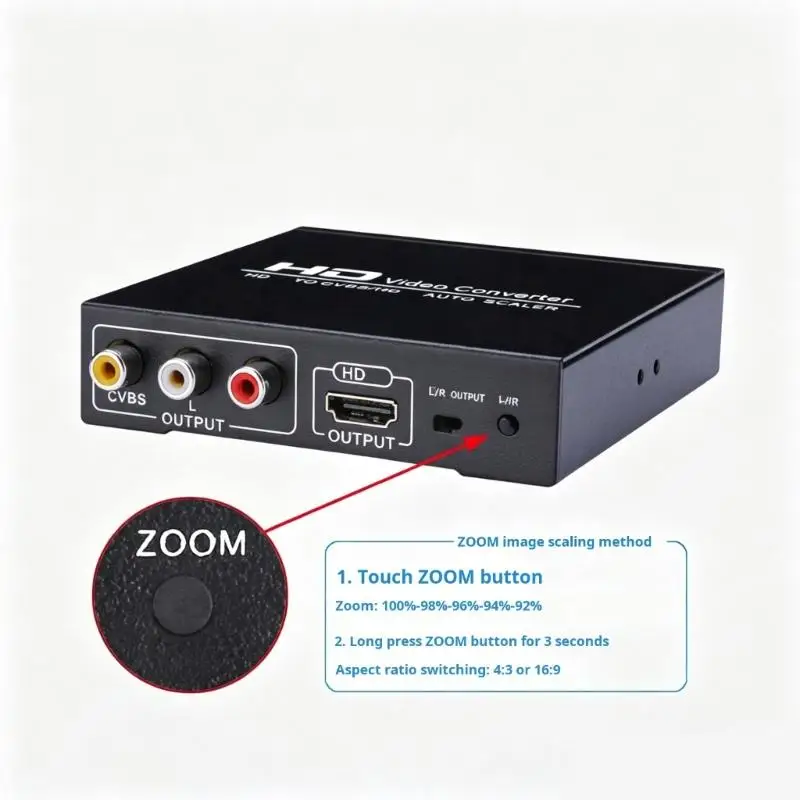 HDTV Converters Supports 1080P Full Output with Sound Video Video Adapter Plastic Texture for Laptops Game Consoles D2RC
HDTV Converters Supports 1080P Full Output with Sound Video Video Adapter Plastic Texture for Laptops Game Consoles D2RC