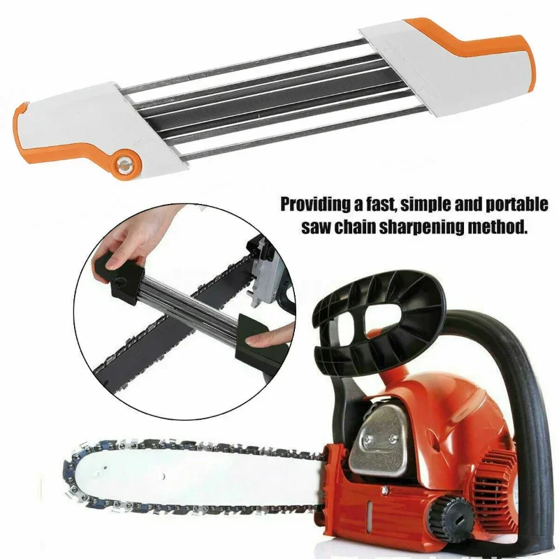 Upgrade 2 In 1 Easy File Chainsaw Chain Sharpener for 3/8" P Saw Chain .325" Fast Sharpening W/ 2pcs Files Chain Sharpener
Upgrade 2 In 1 Easy File Chainsaw Chain Sharpener for 3/8" P Saw Chain .325" Fast Sharpening W/ 2pcs Files Chain Sharpener