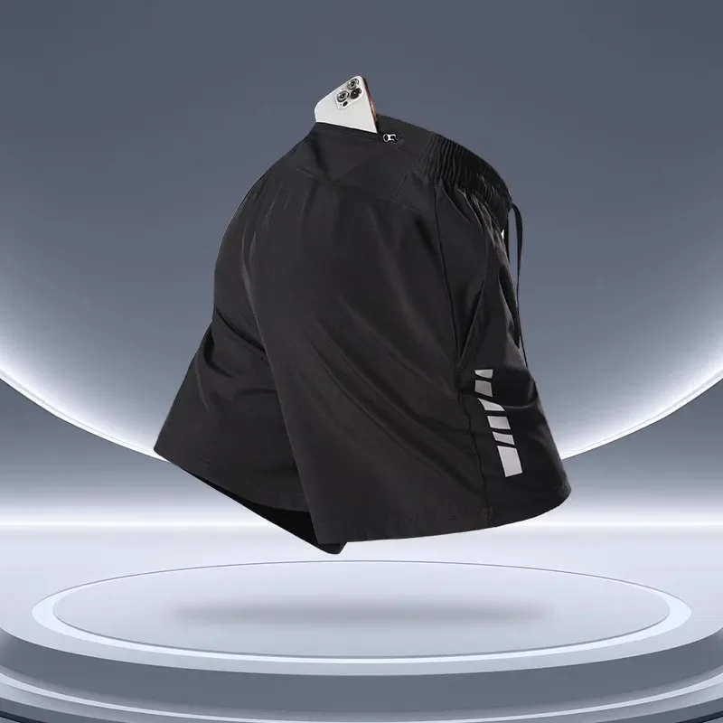 Running shorts, men's backwaist pocket sports pants, mobile phone storage, summer ice silk quick-drying track and field pants
Running shorts, men's backwaist pocket sports pants, mobile phone storage, summer ice silk quick-drying track and field pants