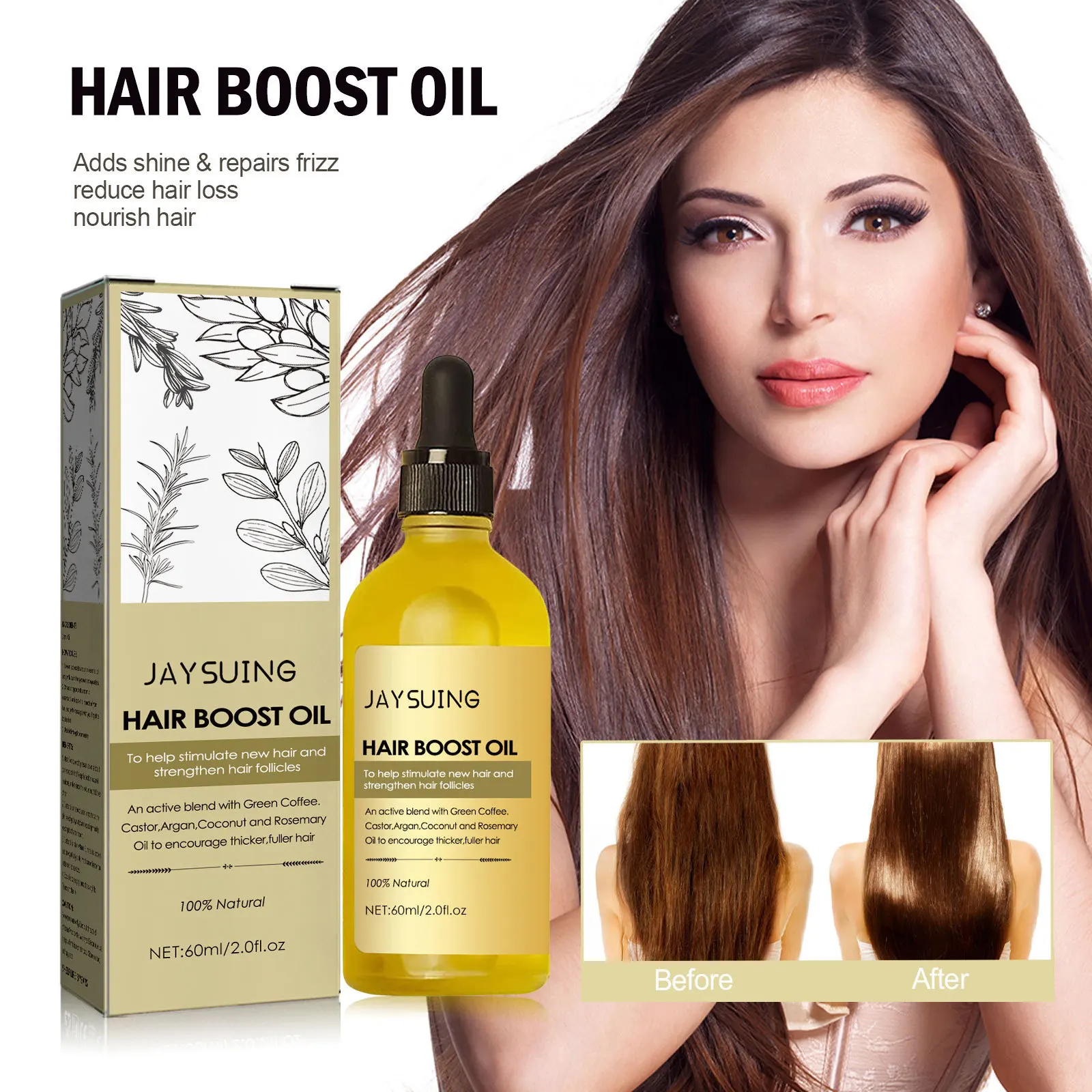 Jaysuing Rosemary Dense Hair Essential Oil Dense Hairs Improved Frizzy Hairs Repair Dry Hair Anti-Hair Loss Repair Hair Root
Jaysuing Rosemary Dense Hair Essential Oil Dense Hairs Improved Frizzy Hairs Repair Dry Hair Anti-Hair Loss Repair Hair Root