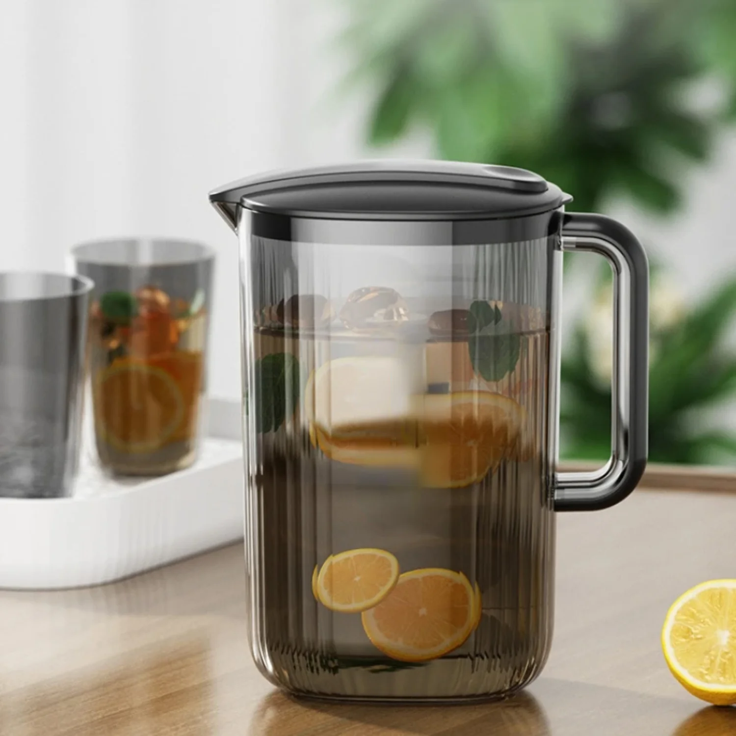 Black Handle Water Bottle With Lid Household Plastics Coffee Pot Portable Drinkware Water Bottle Children
Black Handle Water Bottle With Lid Household Plastics Coffee Pot Portable Drinkware Water Bottle Children