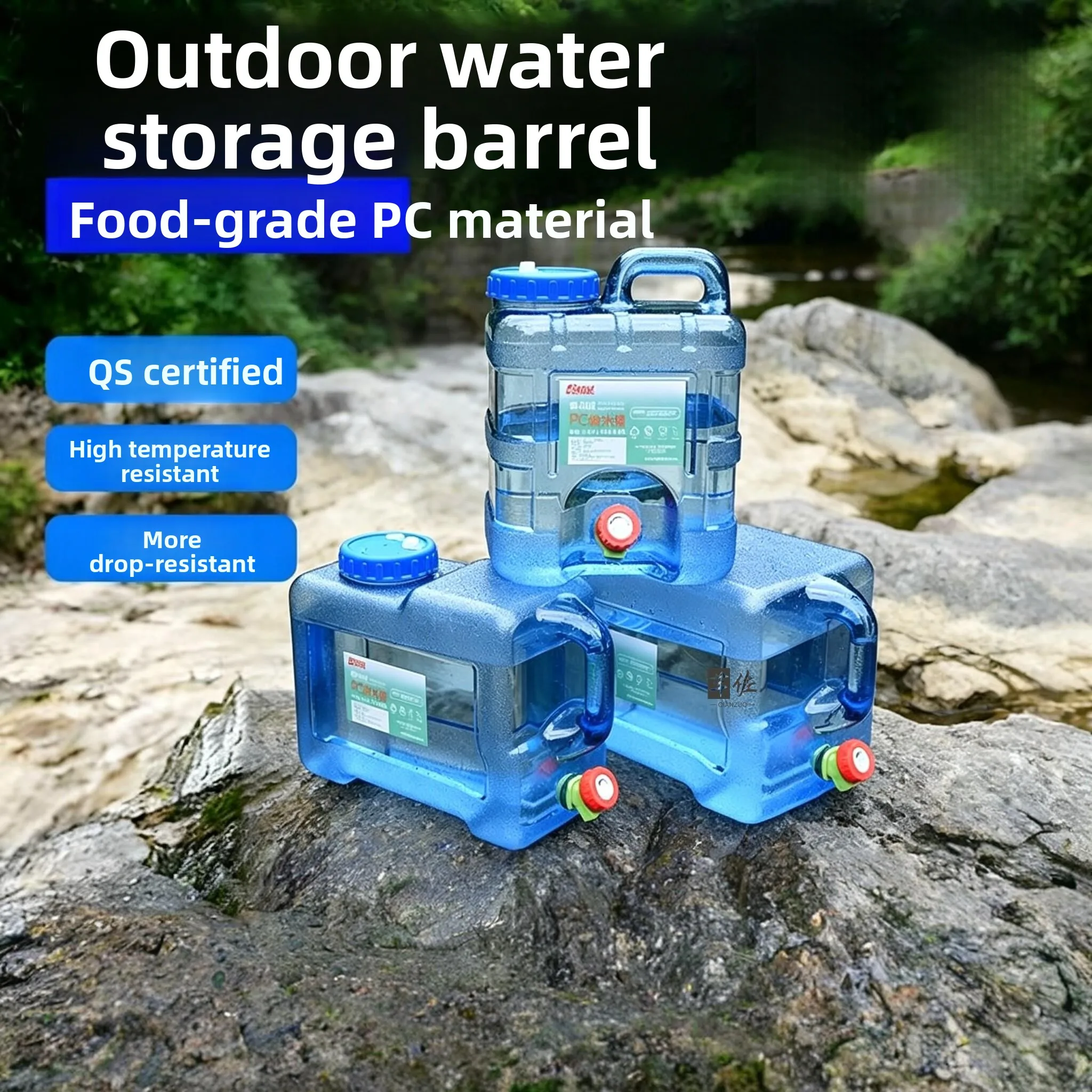 Food Grade PC Outdoor Water Storage Barrel with Tap Large Capacity Pure Water Barrel for Camping And Car Use Water Dispenser
Food Grade PC Outdoor Water Storage Barrel with Tap Large Capacity Pure Water Barrel for Camping And Car Use Water Dispenser