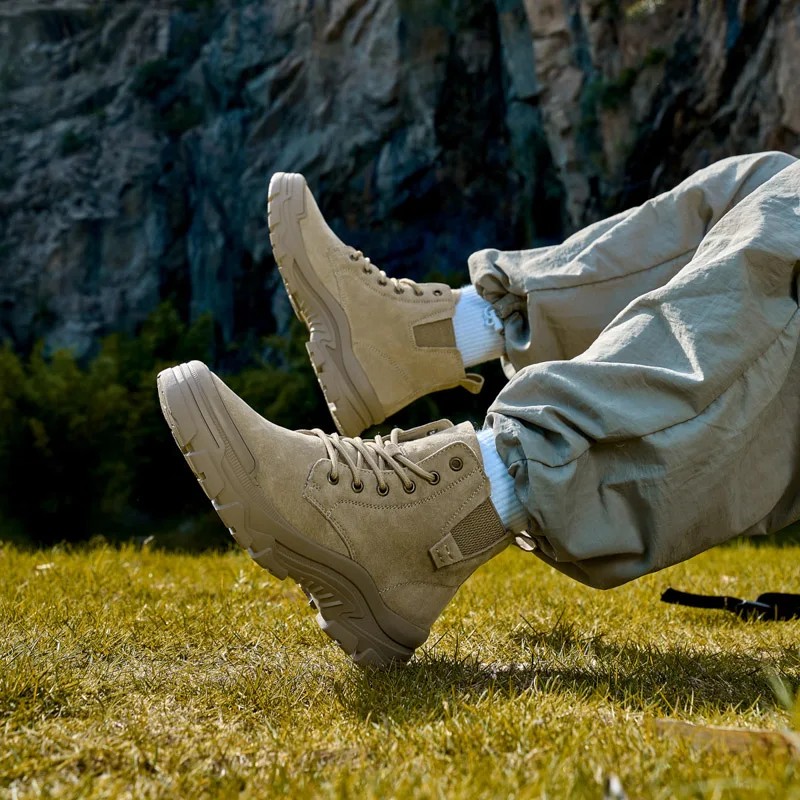 Fashion Workwear Leather Shoes, Outdoor Wear-resistant High Top Shoes 2025 Autumn New Comfortable Lace Up Couple Workwear Shoes
Fashion Workwear Leather Shoes, Outdoor Wear-resistant High Top Shoes 2025 Autumn New Comfortable Lace Up Couple Workwear Shoes