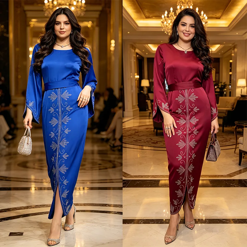 Ab322 Summary Women's Long Clothes Fashionable Diamond-embellished Elegant Satine Evening Gown Elegant
Ab322 Summary Women's Long Clothes Fashionable Diamond-embellished Elegant Satine Evening Gown Elegant