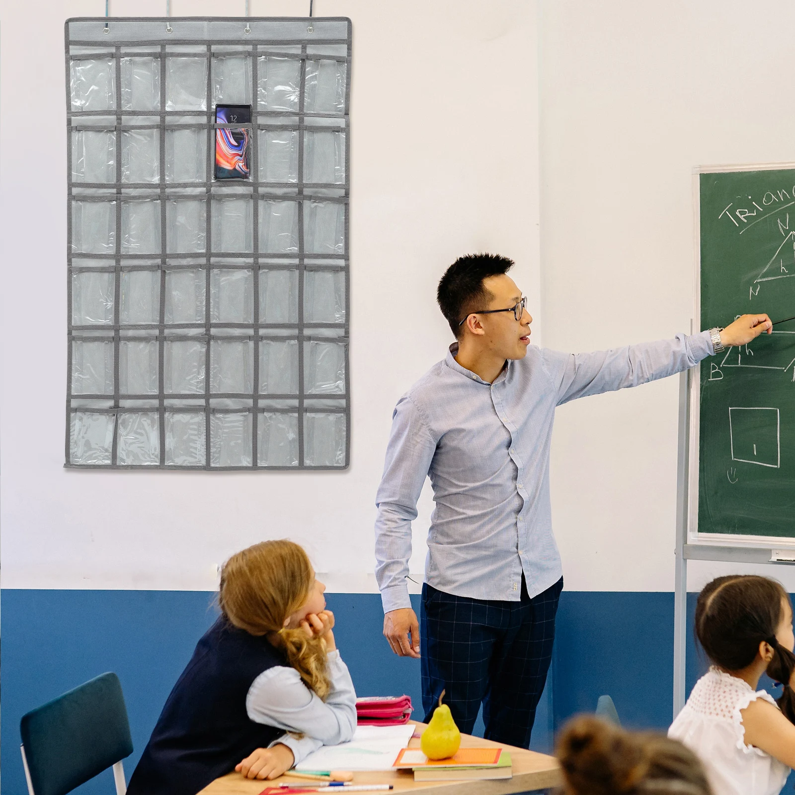 36 Pockets Jewelry Storage Bag Transparent Wall Hanger Classroom Phone Organizer Cell Holder Gray Foldable Metal Rings Hanging
36 Pockets Jewelry Storage Bag Transparent Wall Hanger Classroom Phone Organizer Cell Holder Gray Foldable Metal Rings Hanging