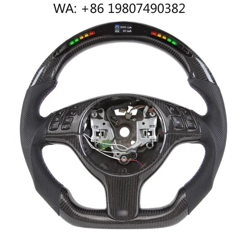 LED Shift Light Carbon Fiber Steering Wheel Custom Sport For Luxury SUV Auto Interior Upgrade Accessory
LED Shift Light Carbon Fiber Steering Wheel Custom Sport For Luxury SUV Auto Interior Upgrade Accessory