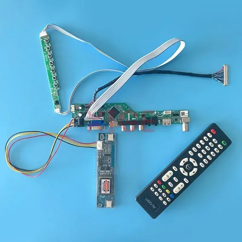 LCD Driver Controller Board Fit M216H1 M215H1 CLAA215FA03 VGA+HDMI+AV+USB+IR TV Analog 30 Pin LVDS LCD Panel 1920*1080 2CCFL Kit
LCD Driver Controller Board Fit M216H1 M215H1 CLAA215FA03 VGA+HDMI+AV+USB+IR TV Analog 30 Pin LVDS LCD Panel 1920*1080 2CCFL Kit
