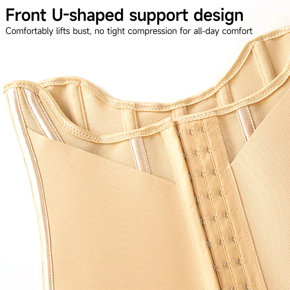 U-shaped Steel Bone Corset Button Breast Lifted Tummy Control Hourglass Slimming Womens Body Shaper Underwear Shapewear
U-shaped Steel Bone Corset Button Breast Lifted Tummy Control Hourglass Slimming Womens Body Shaper Underwear Shapewear