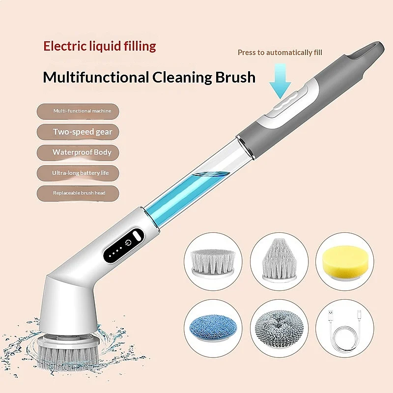 Plastic Electric Cleaning Brush Multifunctional Handheld Wireless Waterproof Kitchen Bathroom Scrubber
Plastic Electric Cleaning Brush Multifunctional Handheld Wireless Waterproof Kitchen Bathroom Scrubber