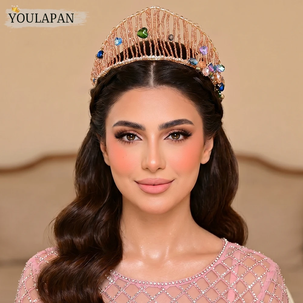 Youlapan Boho Orange Color Crystal Headband Multicolor Beaded Floral Crown Women Bridal Party Festival Hair Accessories A58
Youlapan Boho Orange Color Crystal Headband Multicolor Beaded Floral Crown Women Bridal Party Festival Hair Accessories A58