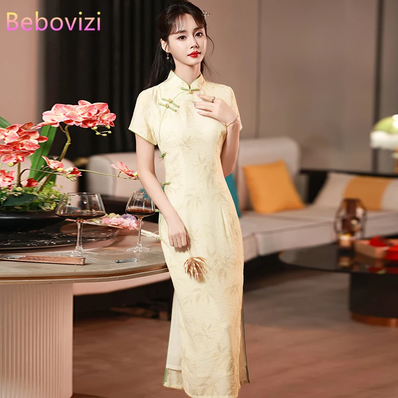 Summer New Modern Cheongsam Young High-End Elegant Women Qipao Chinese Traditional Dress
Summer New Modern Cheongsam Young High-End Elegant Women Qipao Chinese Traditional Dress
