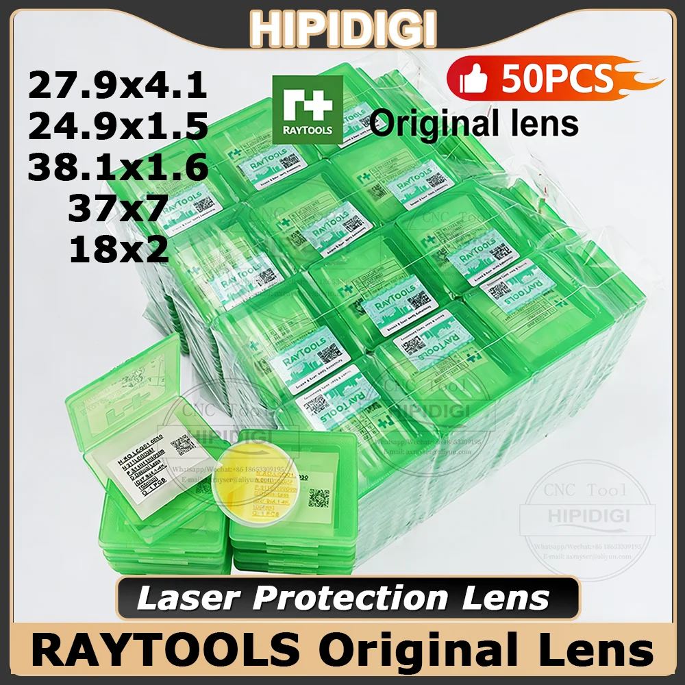 Оригинальные защитные линзы Raytools 27.9x4.1, 24.9x1.5, 37x7, 38.1x1.6 для верхней и нижней крышек Raytools
Оригинальные защитные линзы Raytools 27.9x4.1, 24.9x1.5, 37x7, 38.1x1.6 для верхней и нижней крышек Raytools