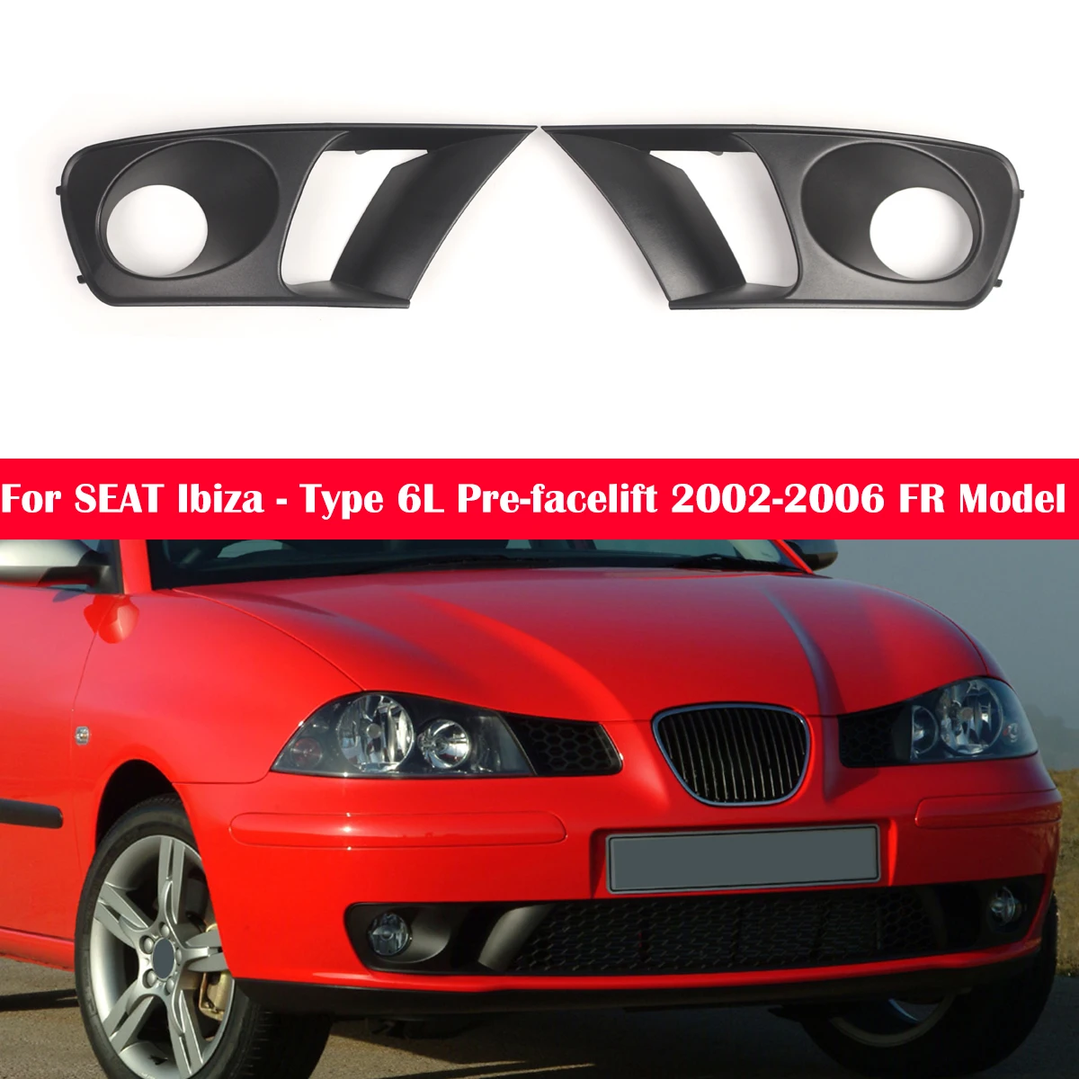 OEM: 6L0853665N 6L0853666N для SEAT для Ibiza 6L FR 2002 2003 2004 2005 2006, левый правый передний бампер, крышка противотуманной фары
OEM: 6L0853665N 6L0853666N для SEAT для Ibiza 6L FR 2002 2003 2004 2005 2006, левый правый передний бампер, крышка противотуманной фары