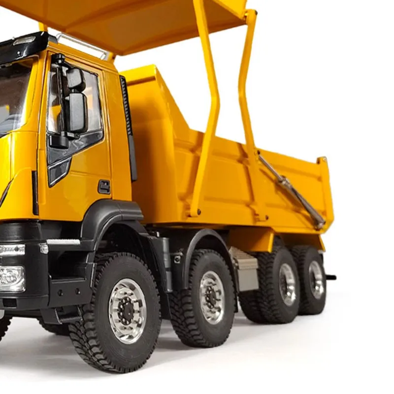 Toy 1/14 Hydraulic RC Tipper Truck with Flip-over Cover Dump Car Metal 8x4 Radio Model Assembled Painted Vehicle Model Machine
Toy 1/14 Hydraulic RC Tipper Truck with Flip-over Cover Dump Car Metal 8x4 Radio Model Assembled Painted Vehicle Model Machine