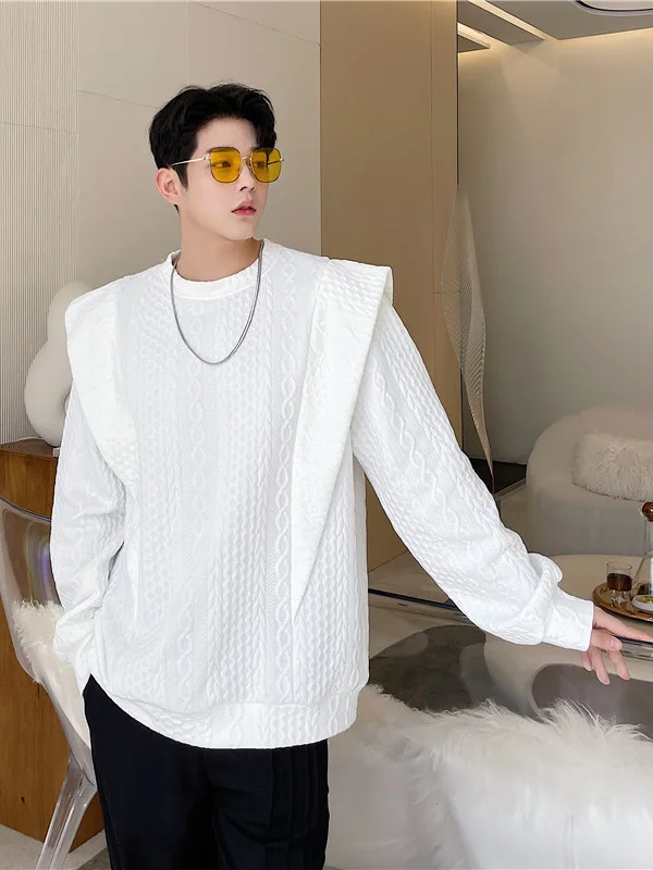 Spring New Sle Men's White Sweatirt Double Layer oulder 3D Pr Flower Casual Comfortable Loose Fit Long Sve T-irt
Spring New Sle Men's White Sweatirt Double Layer oulder 3D Pr Flower Casual Comfortable Loose Fit Long Sve T-irt