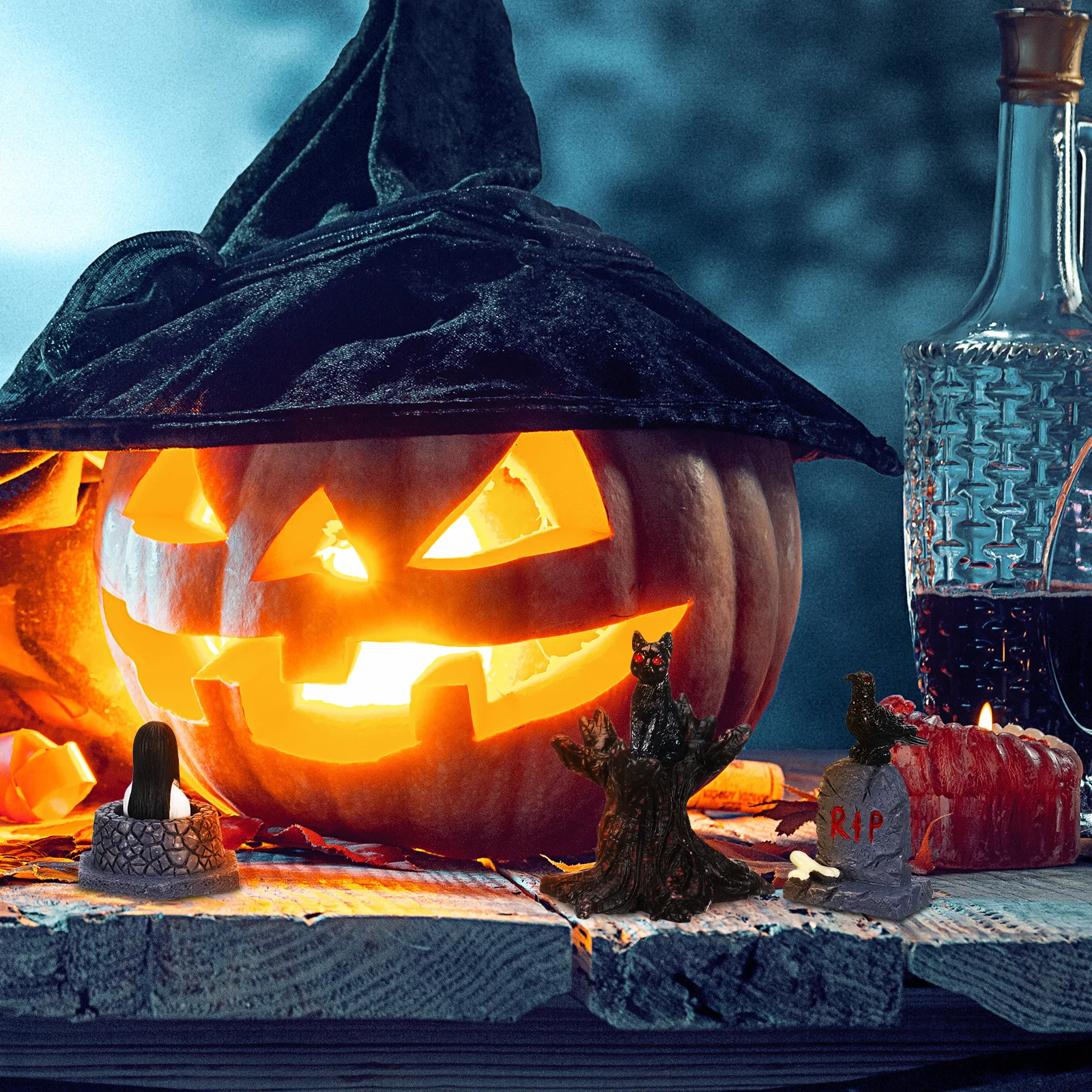 21 Pcs Decor Halloween Decoration Set Ghost Desktop Adornment Day Statue Accessories Ornament Small Candy Bag Fillers
21 Pcs Decor Halloween Decoration Set Ghost Desktop Adornment Day Statue Accessories Ornament Small Candy Bag Fillers
