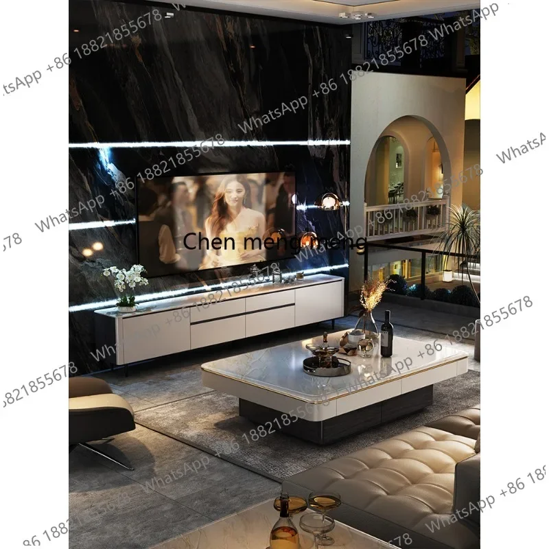 Light luxury natural luxury stone coffee table TV cabinet Villa luxury home living room Italian TV cabinet
Light luxury natural luxury stone coffee table TV cabinet Villa luxury home living room Italian TV cabinet