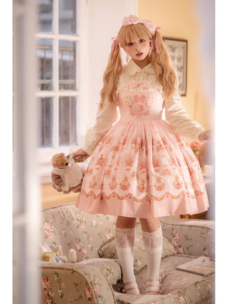Strawberry Witch Rose Garden Rabbit Summer Original Printed Daily Dress Japanese Sweet Lolita Girl Dress
Strawberry Witch Rose Garden Rabbit Summer Original Printed Daily Dress Japanese Sweet Lolita Girl Dress