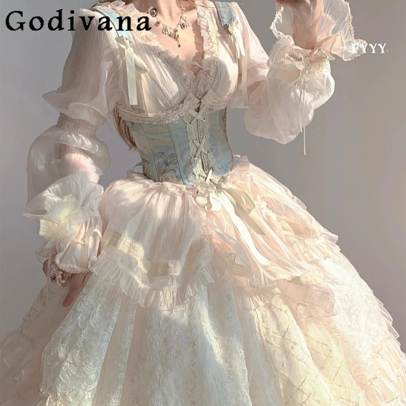 Flower Bride Lolita Gorgeous Women's Dress Lolita Sweet Elegant Halloween Cosplay Dress Female Heavy Craft Princess Dress
Flower Bride Lolita Gorgeous Women's Dress Lolita Sweet Elegant Halloween Cosplay Dress Female Heavy Craft Princess Dress