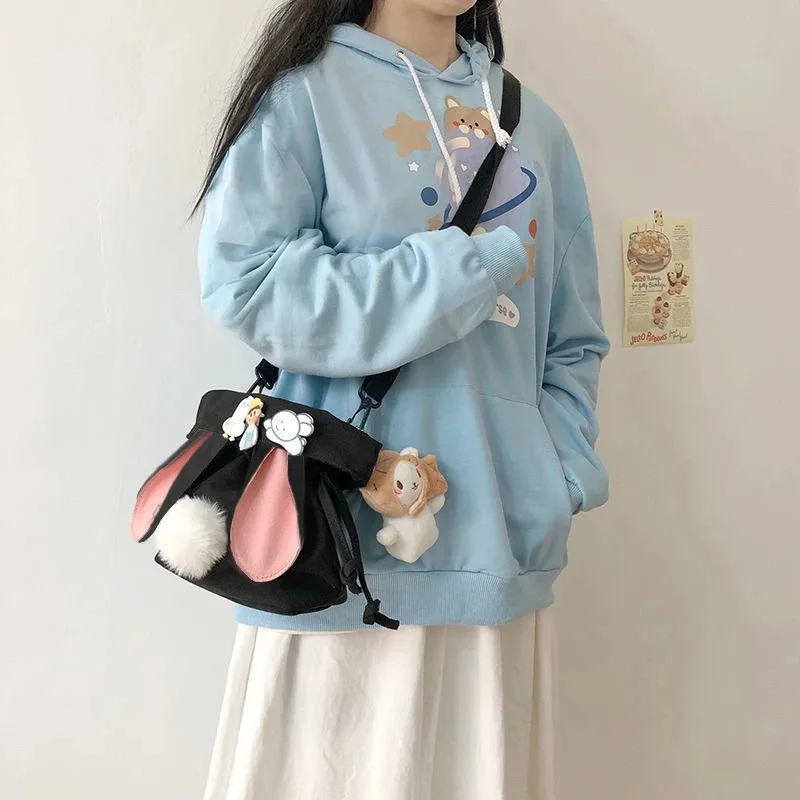 Canvas Cute Women Messenger bag Leisure Fashion Girl Shoulder Bag Rabbit Young Girl Korean Crossbody Bag Diagonal Cross Bag
Canvas Cute Women Messenger bag Leisure Fashion Girl Shoulder Bag Rabbit Young Girl Korean Crossbody Bag Diagonal Cross Bag