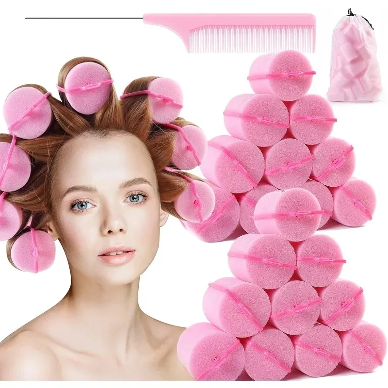 New! DIY Curls Hairdressing Tool Kit 24pcs/Set Pink Soft Sponge Foam Cushion Hair Rollers Curlers Salon Barber
New! DIY Curls Hairdressing Tool Kit 24pcs/Set Pink Soft Sponge Foam Cushion Hair Rollers Curlers Salon Barber
