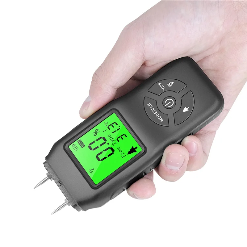 B29C-4X Digital Moisture Meter, Water Leak Detector, Moisture Tester, Pin Type, Backlit LCD Display,Wood Humidity Tester
B29C-4X Digital Moisture Meter, Water Leak Detector, Moisture Tester, Pin Type, Backlit LCD Display,Wood Humidity Tester