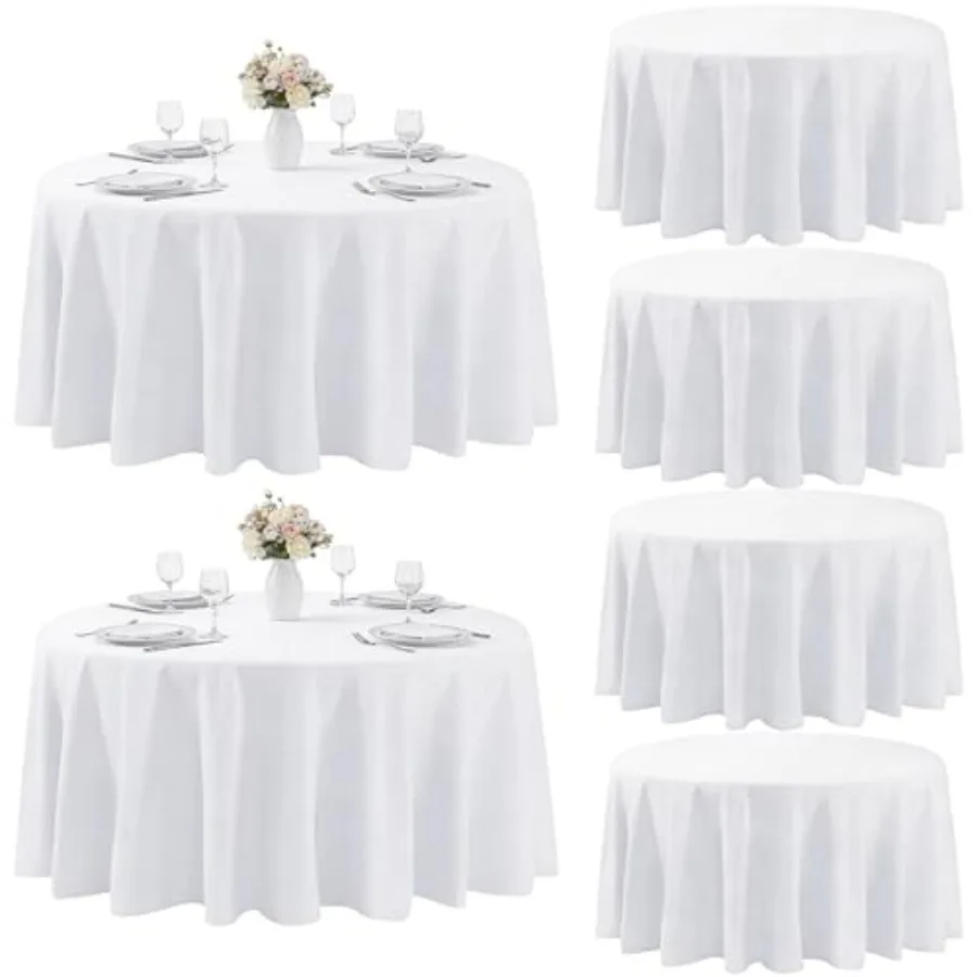 6 Pack Table Cloth 70 Inch Round Polyester Tablecloth Fabric Washable Table Cover for Wedding Dining Outdoor
6 Pack Table Cloth 70 Inch Round Polyester Tablecloth Fabric Washable Table Cover for Wedding Dining Outdoor