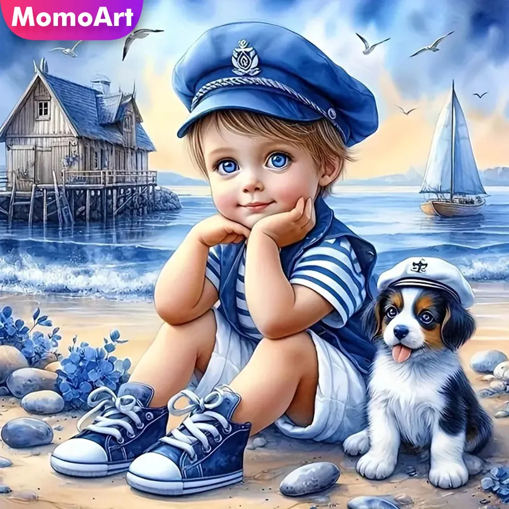 Momoart Full Diamond Painting Kid Boy Portrait Picture Of Rhinestones Mosaic Dog DIY Embroidery Seasdie Home Decor
Momoart Full Diamond Painting Kid Boy Portrait Picture Of Rhinestones Mosaic Dog DIY Embroidery Seasdie Home Decor
