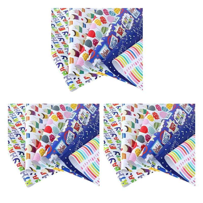 Wrapping Paper Sheets Set Of 18 ,For Birthday Party Wrapping Paper Gift Wrap Papers,Present Gift Wrapping Paper
Wrapping Paper Sheets Set Of 18 ,For Birthday Party Wrapping Paper Gift Wrap Papers,Present Gift Wrapping Paper