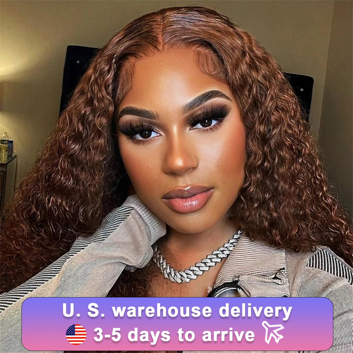 13x4 Chocolate Brown Lace Front Wigs Colored 13x6 HD Transparent Curly Lace Front Human Hair Wig Deep Wave Frontal Wig For Women
13x4 Chocolate Brown Lace Front Wigs Colored 13x6 HD Transparent Curly Lace Front Human Hair Wig Deep Wave Frontal Wig For Women