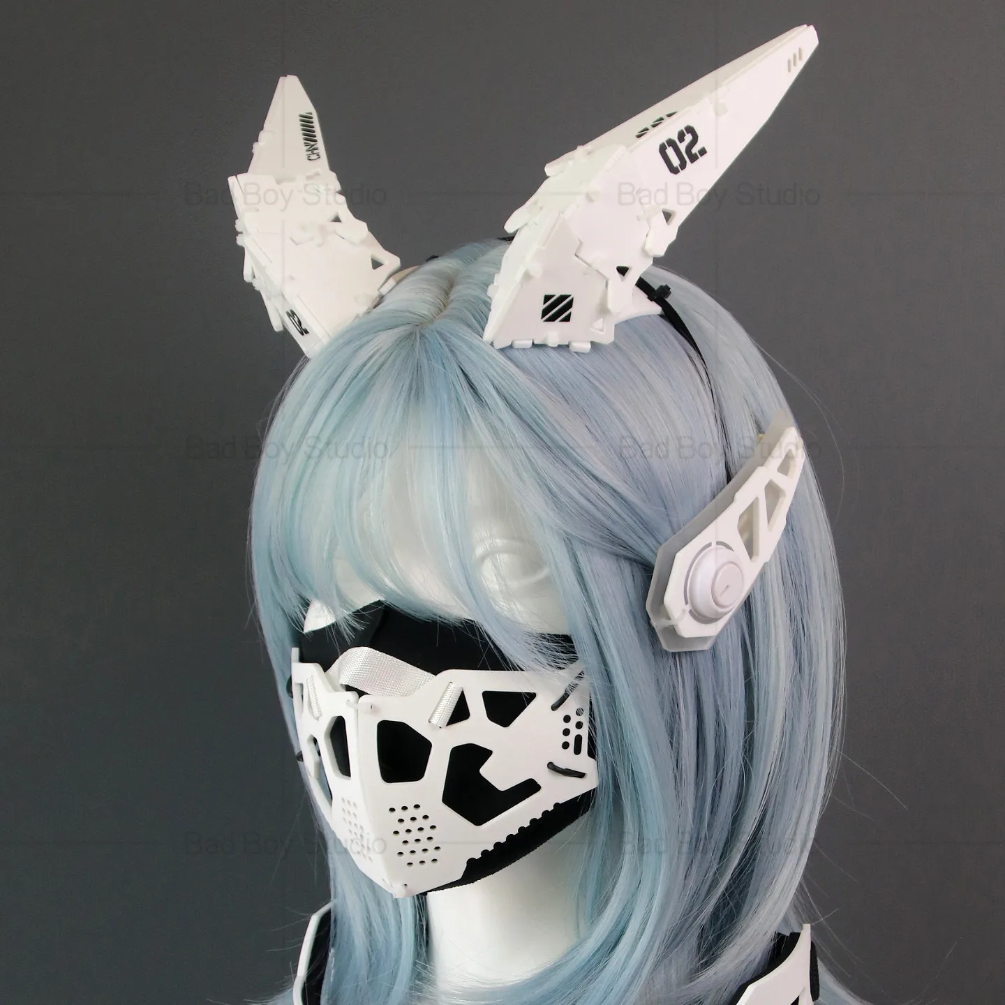 Future Sci-fi Cyberpunk Horn-shaped Hair Accessories Man Woman Tactical Functional Punk Mechanical Headband Cosplay Props
Future Sci-fi Cyberpunk Horn-shaped Hair Accessories Man Woman Tactical Functional Punk Mechanical Headband Cosplay Props