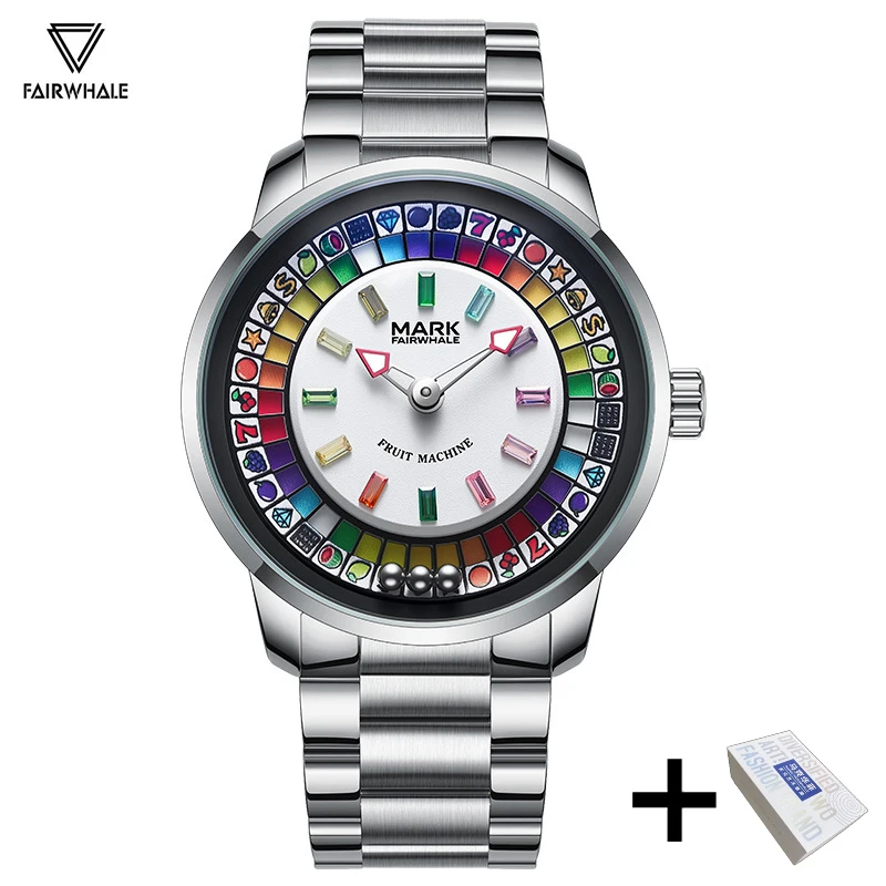 Mark Fairwhale Original Watch For Men Luxury Steel Rainbow Clock Fashion Casual Fun Roulette Design Quartz Wristwatch 2026 New
Mark Fairwhale Original Watch For Men Luxury Steel Rainbow Clock Fashion Casual Fun Roulette Design Quartz Wristwatch 2026 New