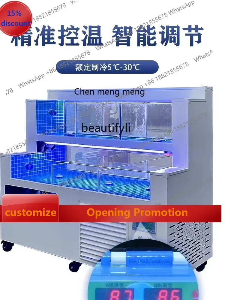 cn8617 ssSeafood Tank Mobile Seafood Pool Restaurant Fish Tank Commercial Seafood Pool Refrigerator Integrated Fish Tank
cn8617 ssSeafood Tank Mobile Seafood Pool Restaurant Fish Tank Commercial Seafood Pool Refrigerator Integrated Fish Tank