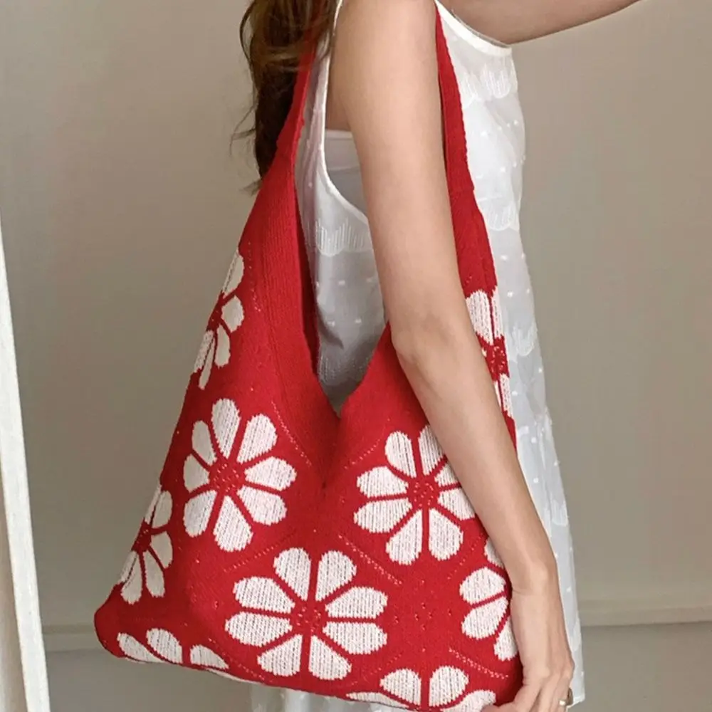 Вязаная большая сумка в стиле ретро Ins с цветочным принтом, большая вместительная тканая сумка на плечо в корейском стиле, женская сумка с богемным цветком для отпуска
Вязаная большая сумка в стиле ретро Ins с цветочным принтом, большая вместительная тканая сумка на плечо в корейском стиле, женская сумка с богемным цветком для отпуска