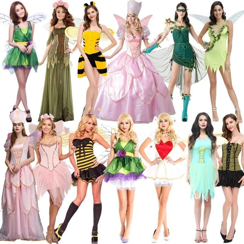 Костюм на Хэллоуин, костюм для выступлений, фея для взрослых, лес, COS, одежда с изображением пчелы, женский сценический костюм
Костюм на Хэллоуин, костюм для выступлений, фея для взрослых, лес, COS, одежда с изображением пчелы, женский сценический костюм