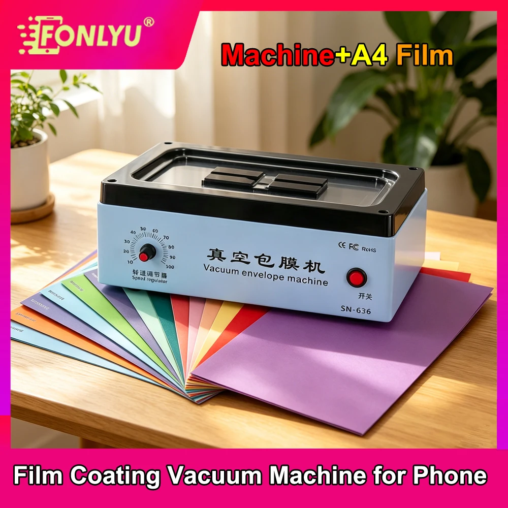 FONLYU Full Cover Phone Vacuum Film Coating Machine for iPhone Screen Protector Back Skin Laminating Wrapping Apply Machin
FONLYU Full Cover Phone Vacuum Film Coating Machine for iPhone Screen Protector Back Skin Laminating Wrapping Apply Machin