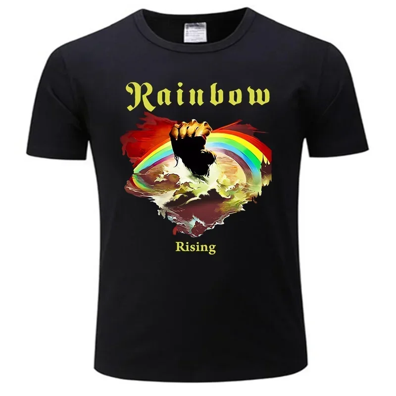 Rainbow Rising Heavy Metal Band Oversize T-Shirts Funny Men Clothes Short Sleeve Streetwear Plus Size Tops Tee
Rainbow Rising Heavy Metal Band Oversize T-Shirts Funny Men Clothes Short Sleeve Streetwear Plus Size Tops Tee