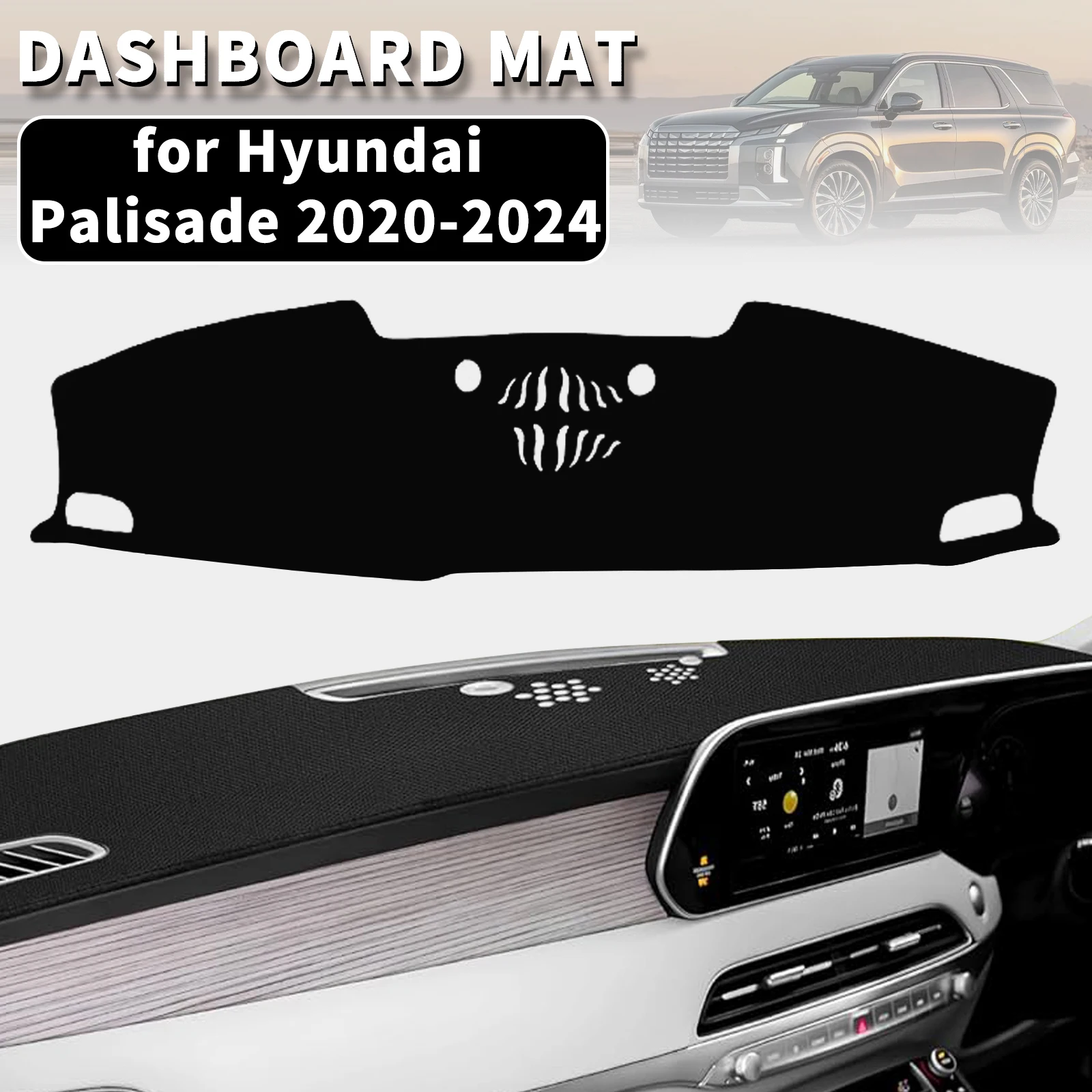for Hyundai Palisade 2020-2024 LX2 Dashmat Dashboard Cover Dash Mat Anti-UV Sun Shade Carpet Pad Styling Accessories Protector
for Hyundai Palisade 2020-2024 LX2 Dashmat Dashboard Cover Dash Mat Anti-UV Sun Shade Carpet Pad Styling Accessories Protector