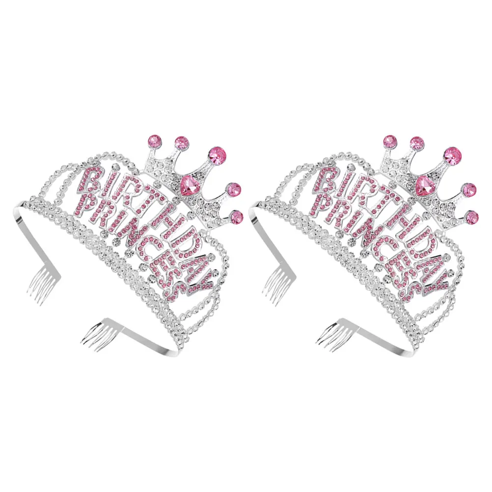 2pcs Girls Headdress Princess Hair Accessories Birthday Tiara Shining Crown Lightweight Comfortable Durable Materials
2pcs Girls Headdress Princess Hair Accessories Birthday Tiara Shining Crown Lightweight Comfortable Durable Materials