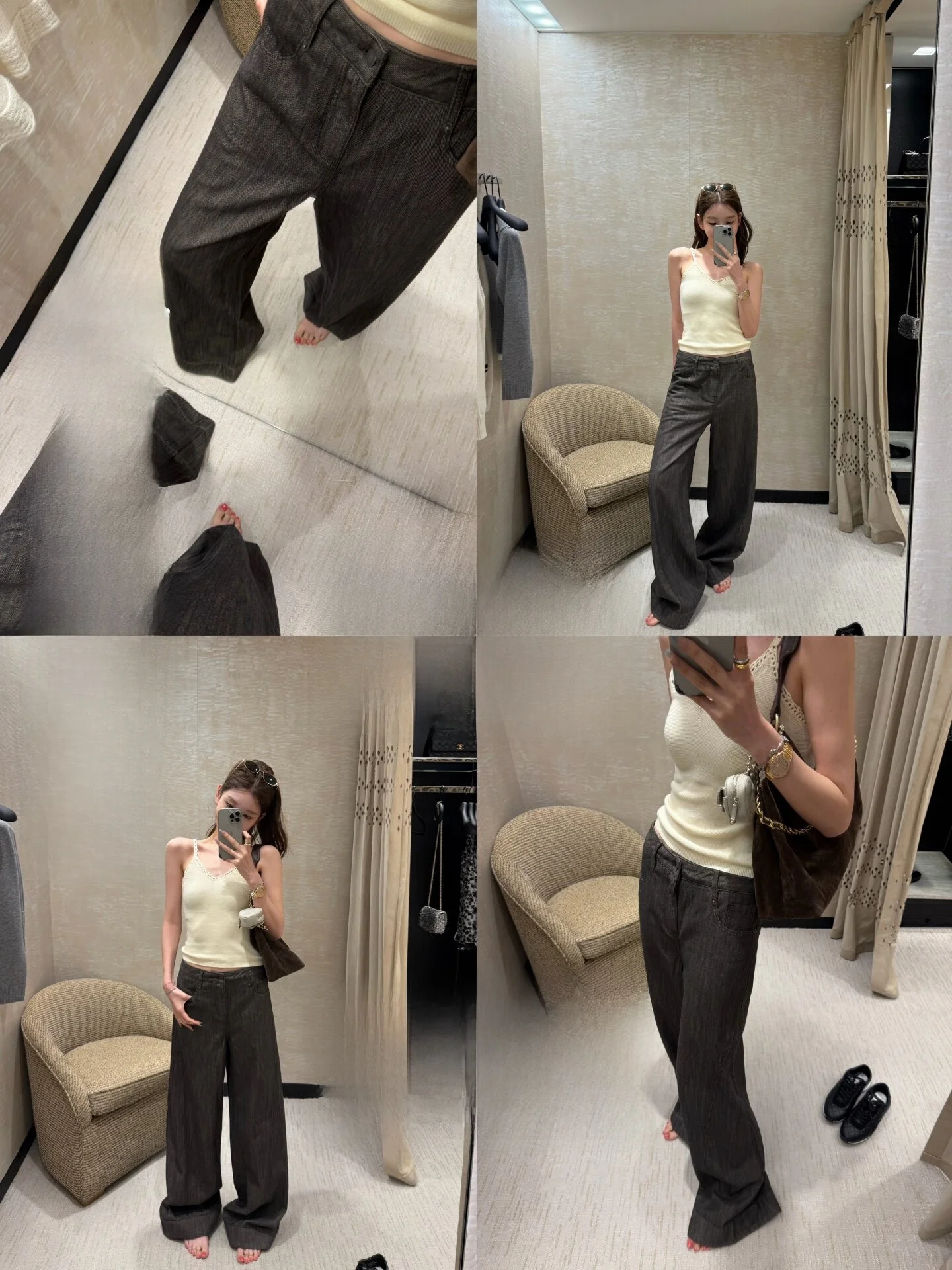 YANGZIFAN Exclusive Cotton Linen Wide Leg Loose Straight Cut 3D Texture Women's Jeans Casual Natural Waist Button Pure Color
YANGZIFAN Exclusive Cotton Linen Wide Leg Loose Straight Cut 3D Texture Women's Jeans Casual Natural Waist Button Pure Color
