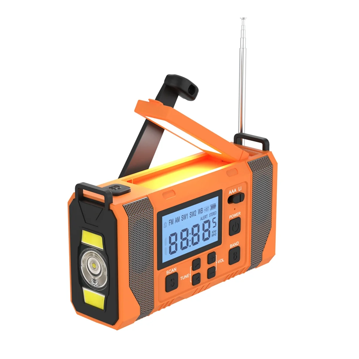 N27R Emergency Weather Radio, 10000MAh Weather Alert Radio Solar Charging, Hand Crank & USB Charged, AM/FM Radio
N27R Emergency Weather Radio, 10000MAh Weather Alert Radio Solar Charging, Hand Crank & USB Charged, AM/FM Radio