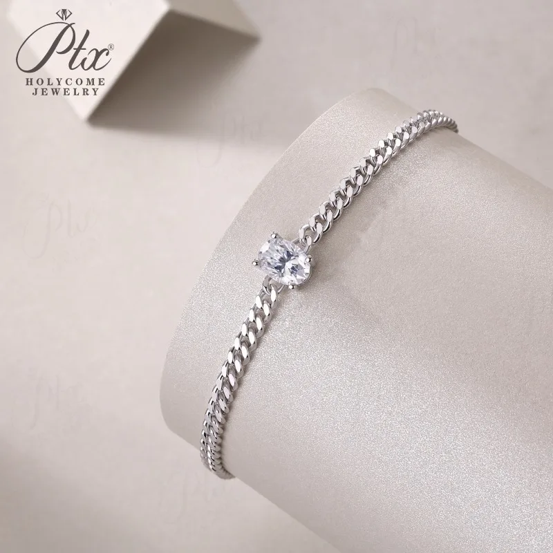 Moissanite Bracelet 6/7/8 Inches Oval Cut 1CT D Color VVS1 925 Sterling Silver Women's Jewelry Anniversary Gift Anti-Allergic
Moissanite Bracelet 6/7/8 Inches Oval Cut 1CT D Color VVS1 925 Sterling Silver Women's Jewelry Anniversary Gift Anti-Allergic