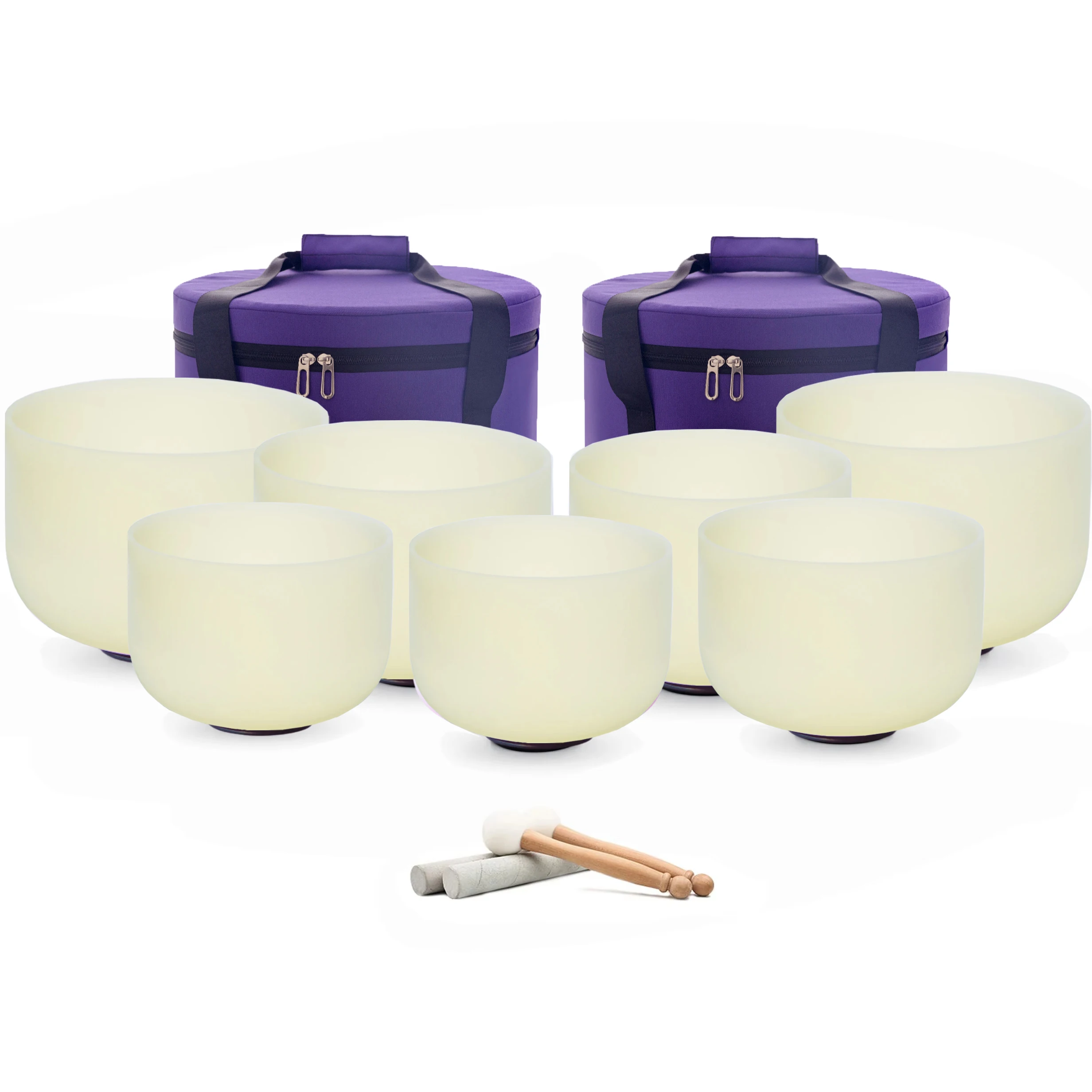 Hye-eun Perfect Pitch 8-14 inch Large Size 7pcs Color Frosted Quartz Chakra Crystal Singing Bowl Set Sound Ball with Carry Bags
Hye-eun Perfect Pitch 8-14 inch Large Size 7pcs Color Frosted Quartz Chakra Crystal Singing Bowl Set Sound Ball with Carry Bags