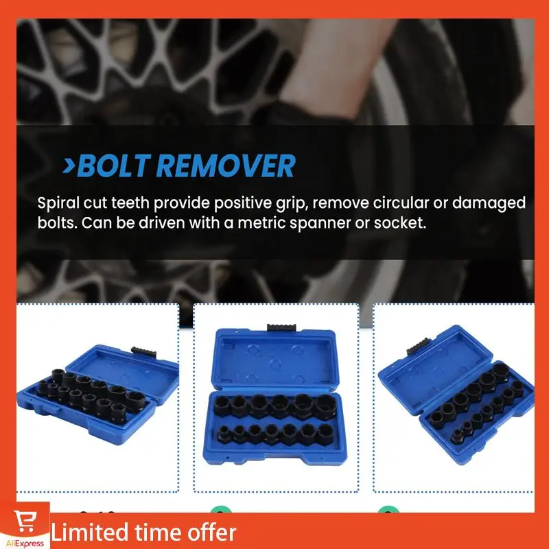 Fresh 13-Piece Impact Bolt Nut Remover Set, Nut Extractor Socket, Bolt Remover Tool Set
Fresh 13-Piece Impact Bolt Nut Remover Set, Nut Extractor Socket, Bolt Remover Tool Set